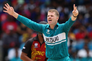 Lockie Ferguson new record: Became first to deliver four maden overs in T20 World cups| Papua New Guinea VS NZ