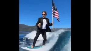 Zuckerberg viral video: Surfing, Beer, and the American Flag